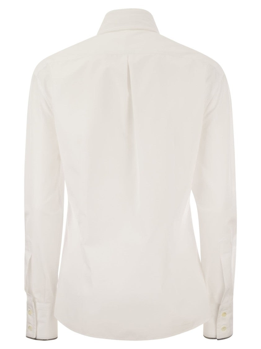 Brunello Cucinelli Stretch Cotton Poplin Shirt