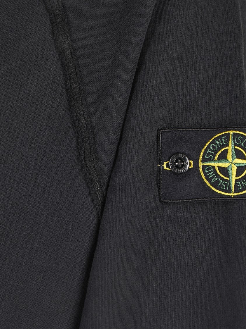 Stone Island Relaxed Fit Black Hoodie
