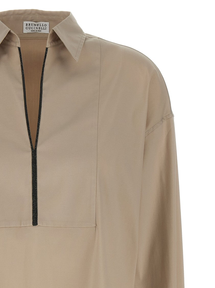 Brunello Cucinelli Monile V-Neck Shirt