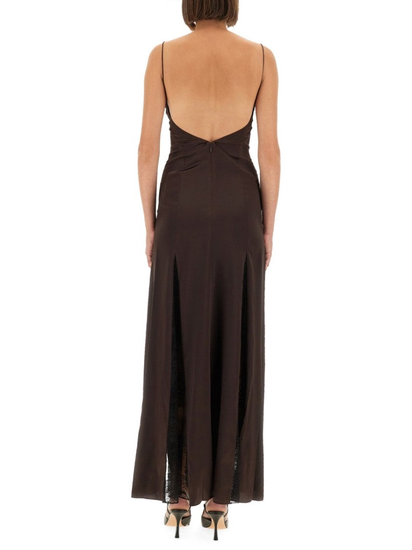 Staud "Trinity" Satin Dress