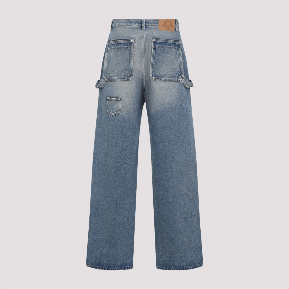 Moschino Blue Relaxed Wide-Leg Jeans