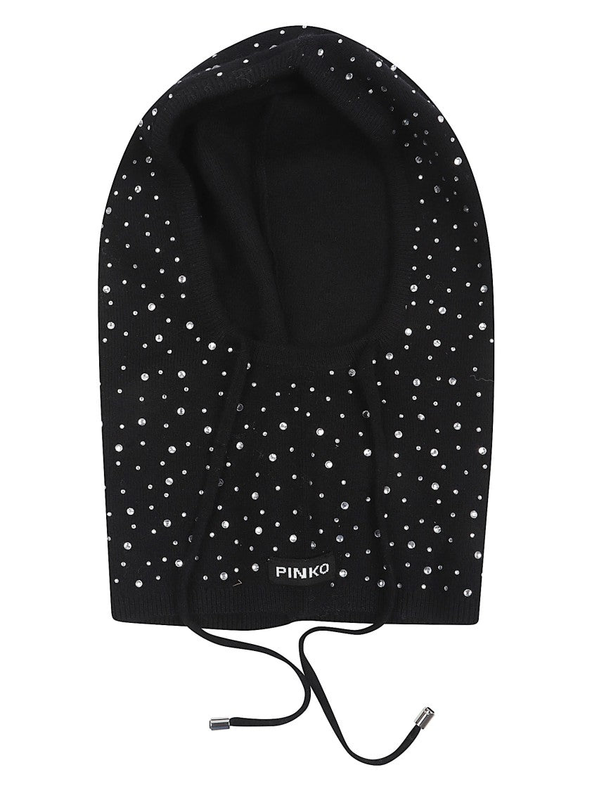 Pinko Black Wool Hood