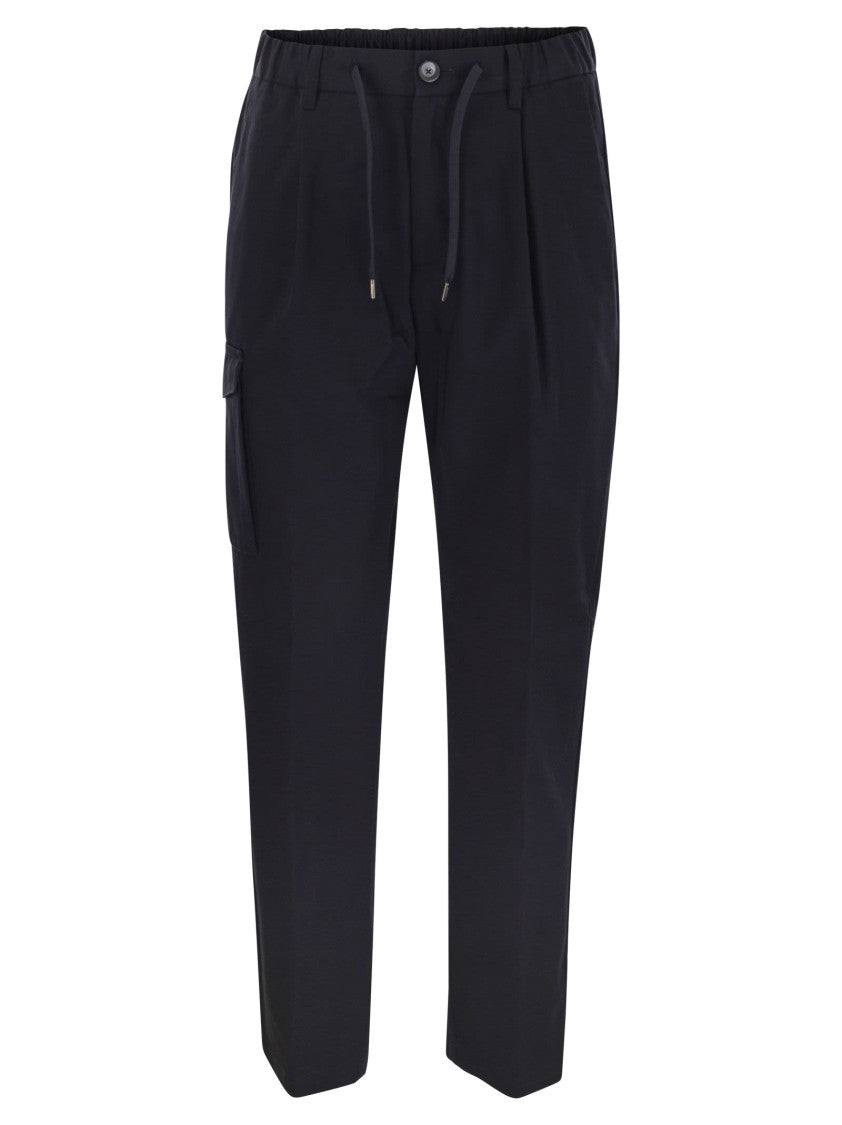 Herno Pure Cotton Resort Cargo Trousers