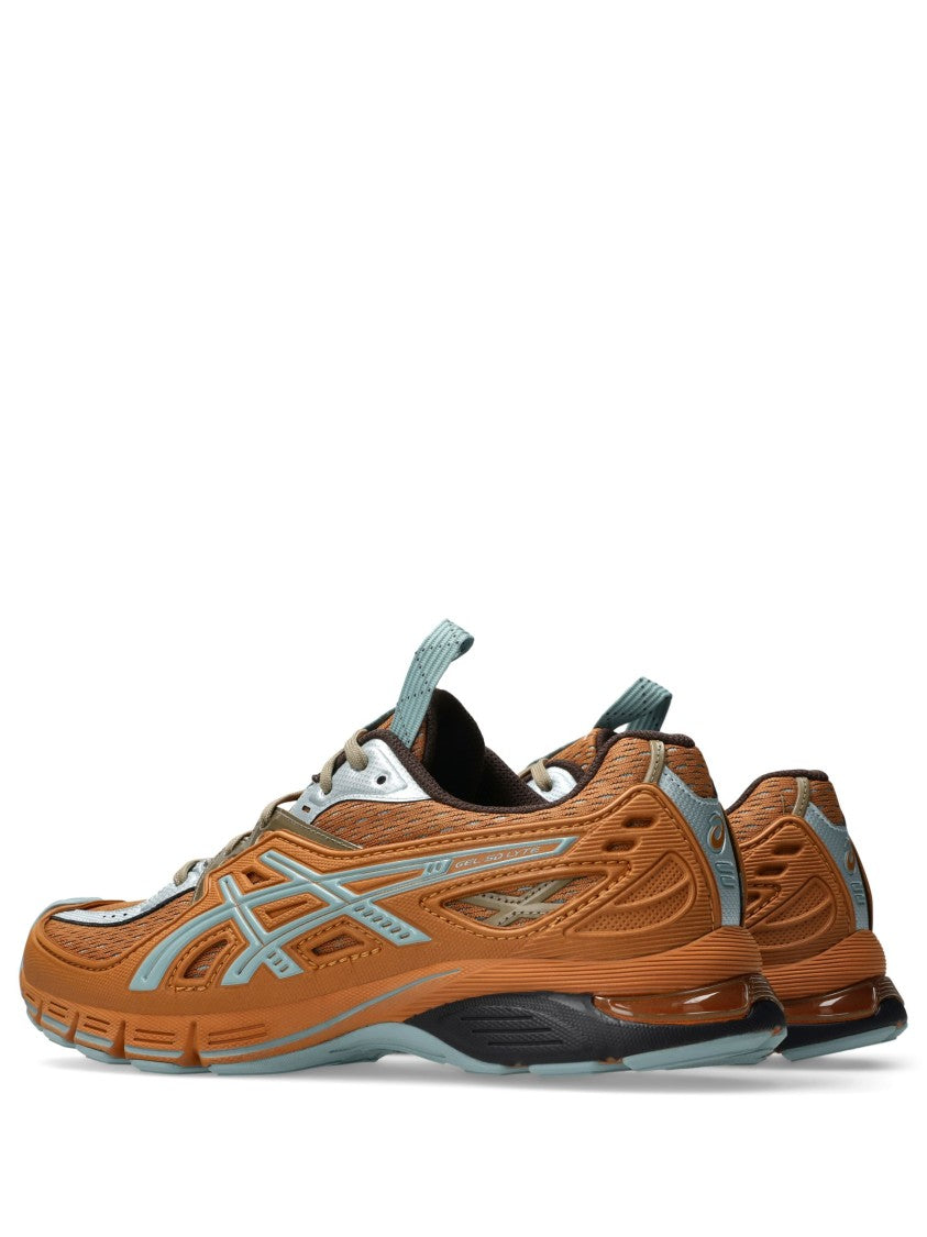 Asics X Kiko Kostadinov Burnt Orange Low-Profile Sneakers With Light Blue Accents