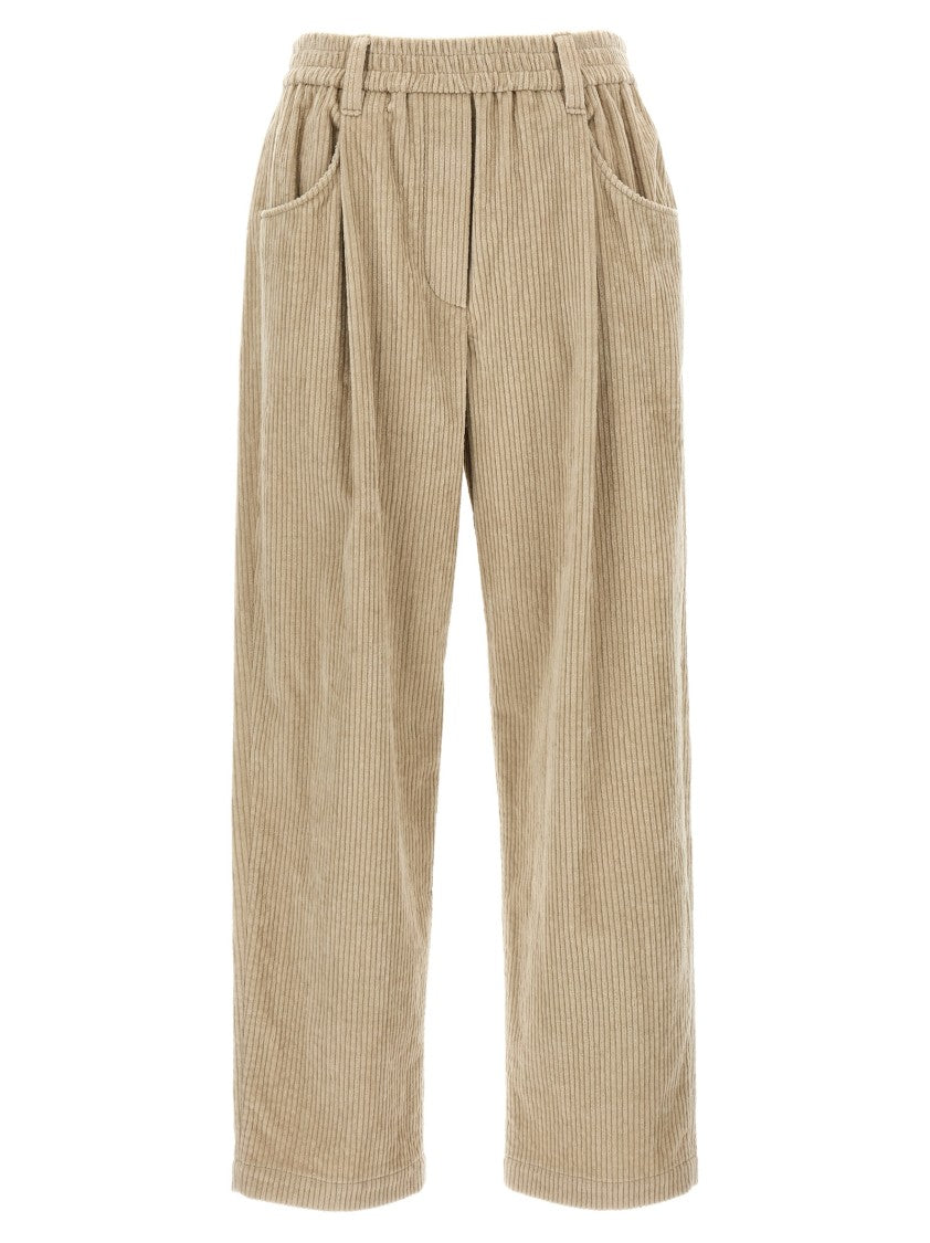 Brunello Cucinelli Relaxed Fit Corduroy Trousers