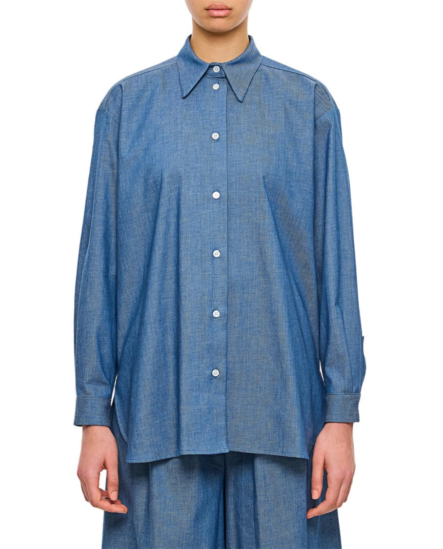 Dusan Pointed Collar Button-Up Shirt