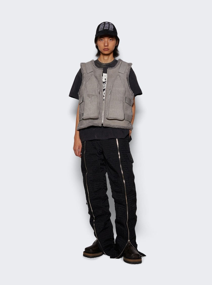 Who Decides War Bullet Point Vest Vintage Grey