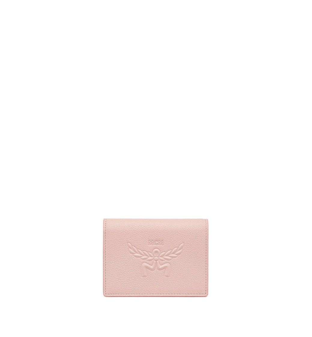 Mcm Embossed Leather Wallet