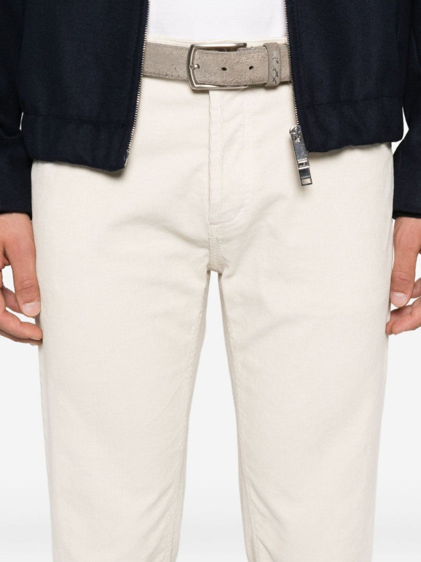 Dondup Ivory Slim-Fit Jeans With Classic Five-Pocket Design