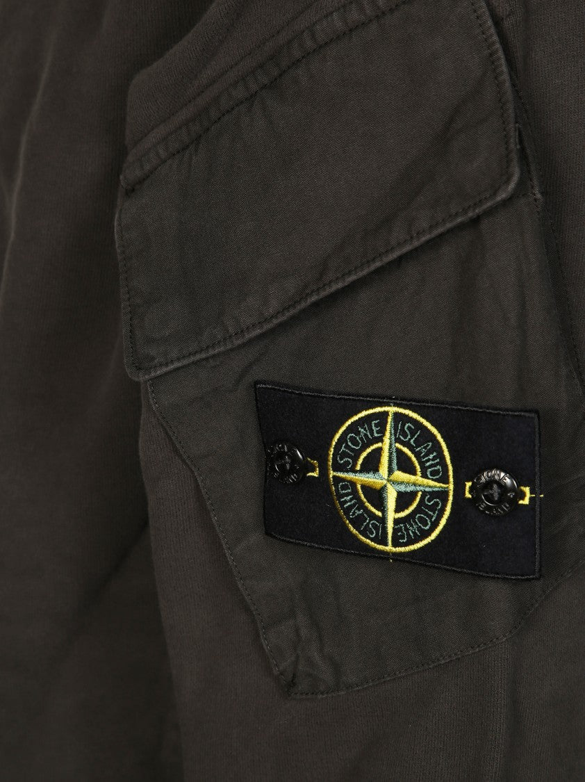Stone Island Pullover Sweatshirt With Relaxed Fit And Ribbed Details