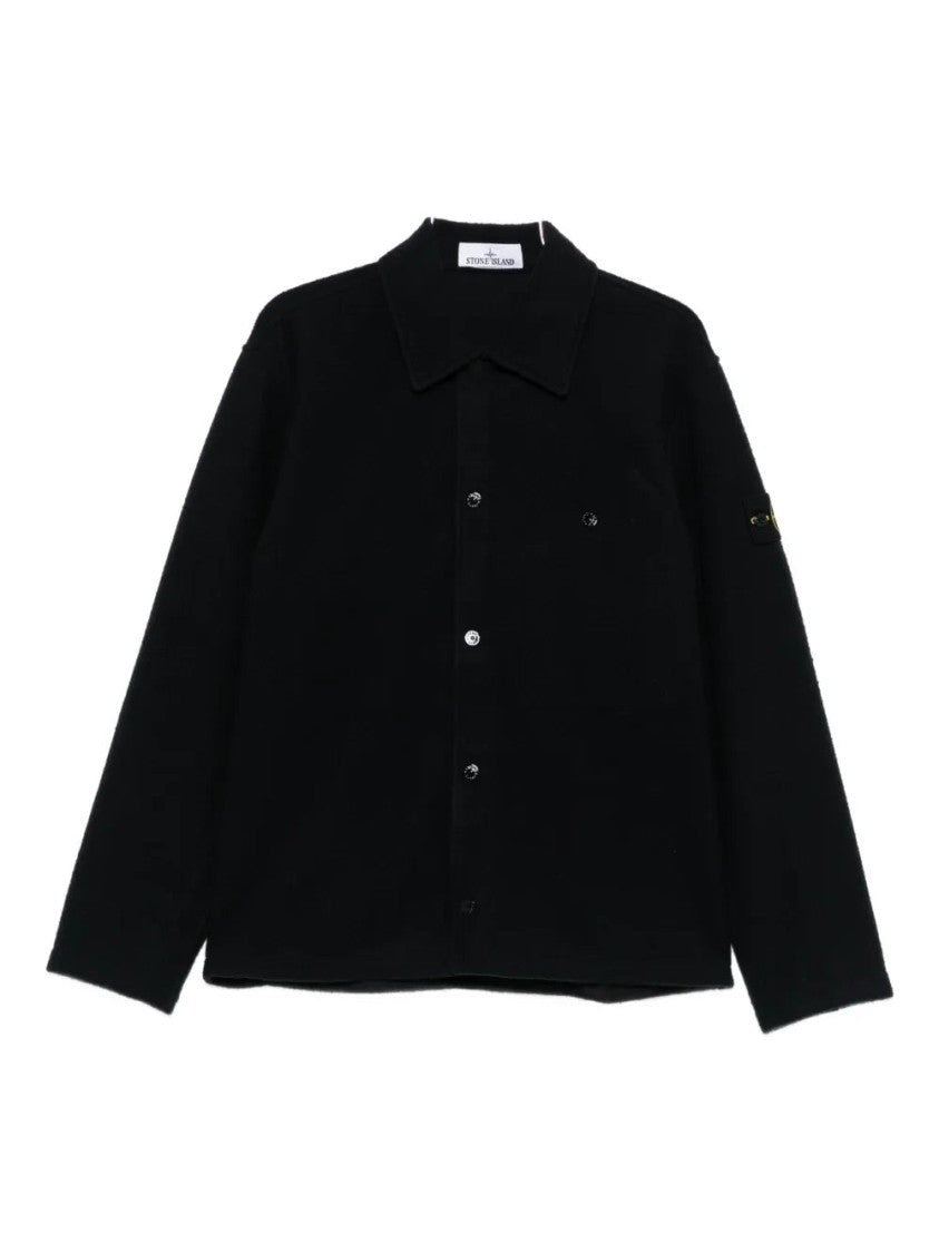 Stone Island Virgin Wool Blend Shirt