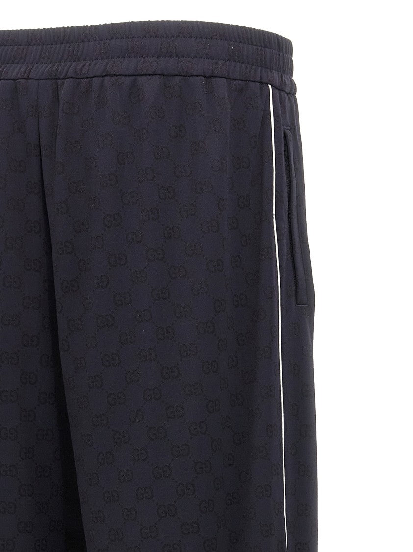 Gucci Gg Jacquard Technical Cotton-Nylon Blend Joggers