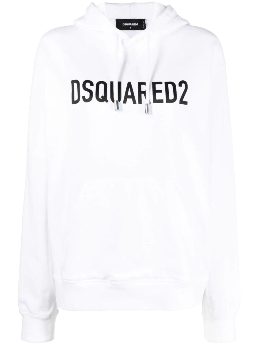 Dsquared2 White Cotton Sweatshirt