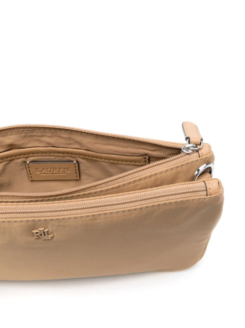 Lauren Ralph Lauren Medium Crossbody Bag In Beige Nylon