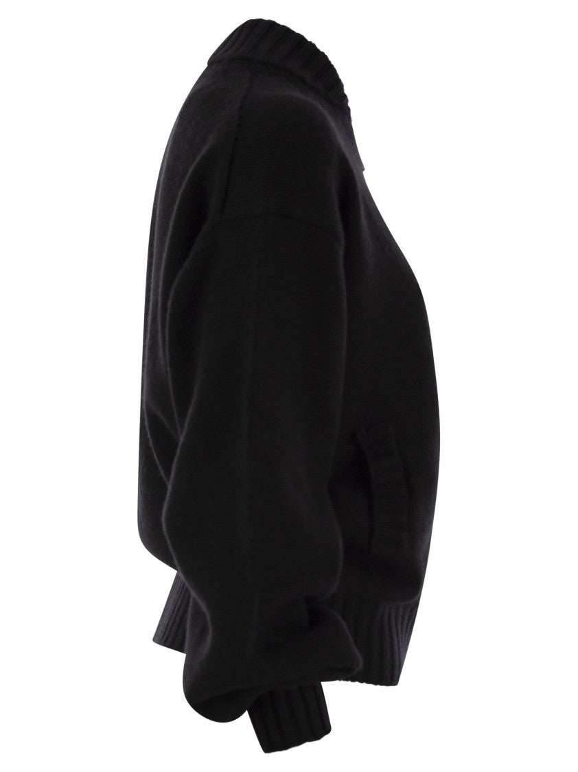 Vanisé Wool And Cashmere Cardigan With Zip