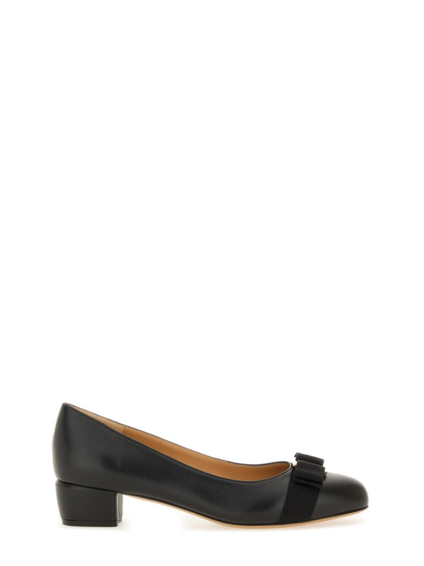 Ferragamo Leather "Vara" Shoe