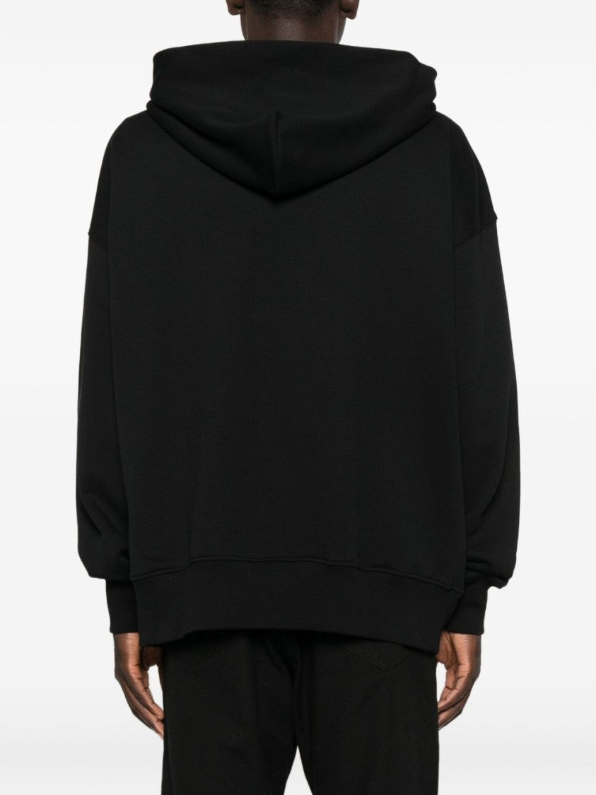 John Richmond Black Knit Sweater With Round Neckline