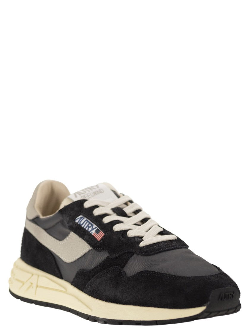 Autry Reelwind - Suede And Technical Textile Trainer