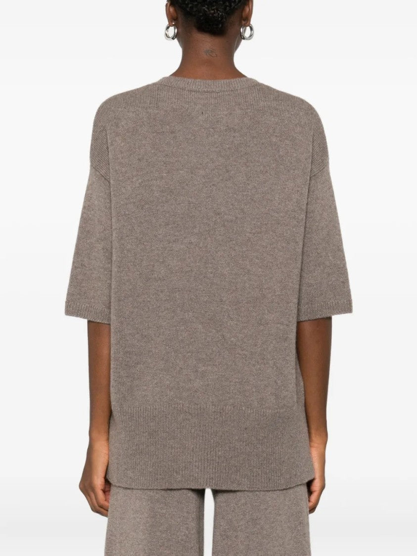 Lisa Yang Short-Sleeve Cashmere Jumper