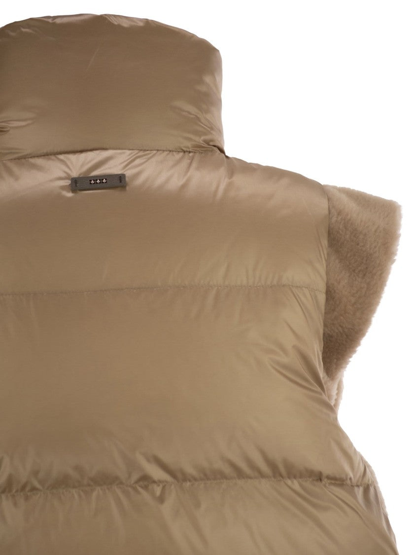 Peserico Down Vest With Wing Sleeves
