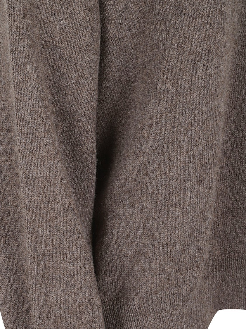 Antonelli High Neck Relaxed Fit Alpaca Sweater