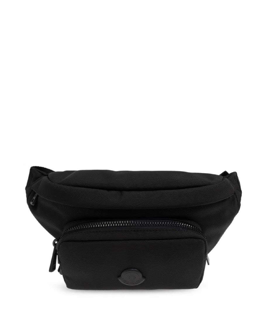 Moncler Black Belt Bag With Adjustable Strap