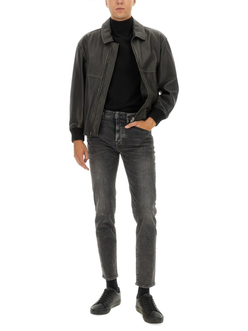 Boss Black Leather Jacket