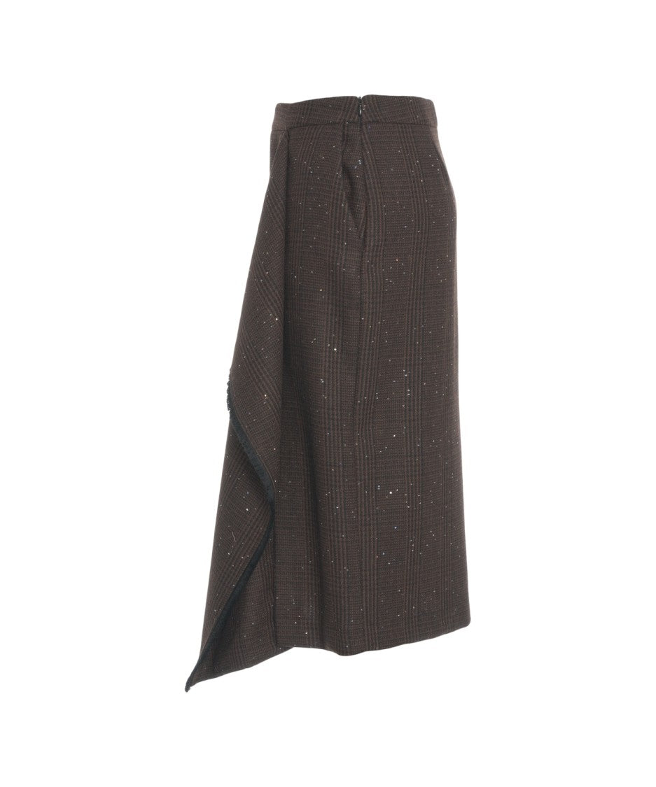 Kaos Asymmetric Hem Skirt