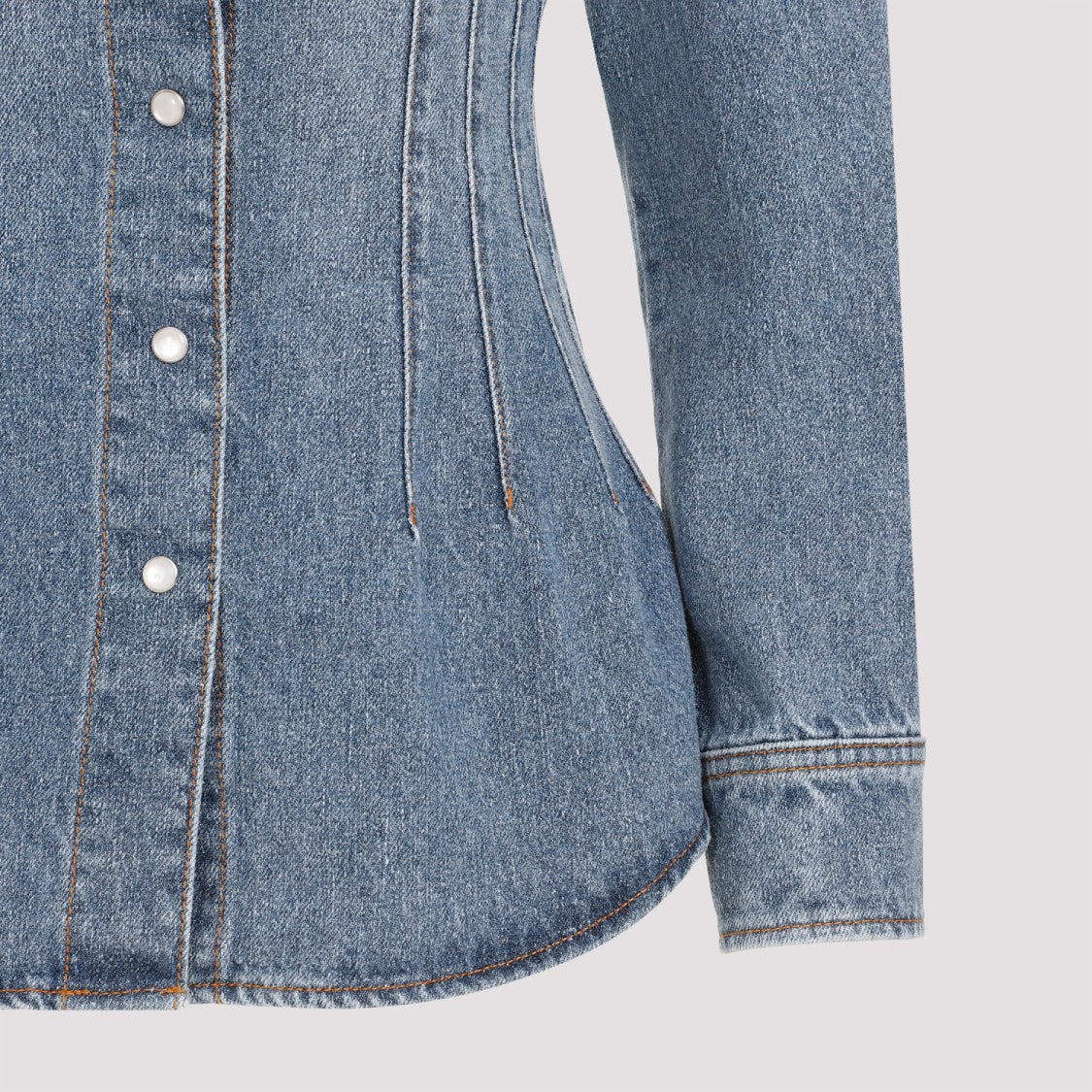 Chloé Foggy Blue Cotton Shirt