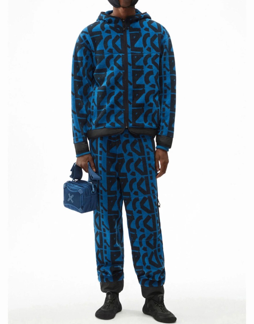 Kenzo Allover Monogram Zipped Hoodie