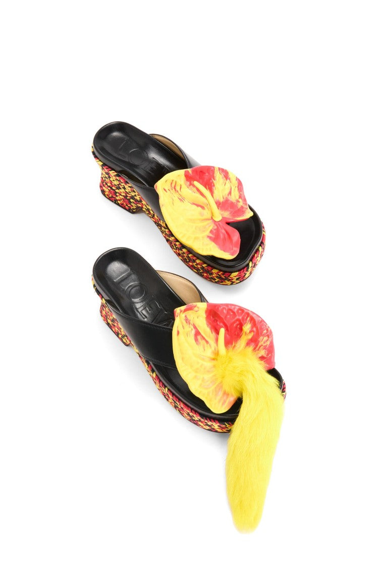 Loewe Loewe Petal Flatform Sandal 90