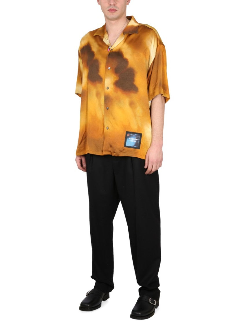 Ambush Bowling Collar Shirt With Logo Patch