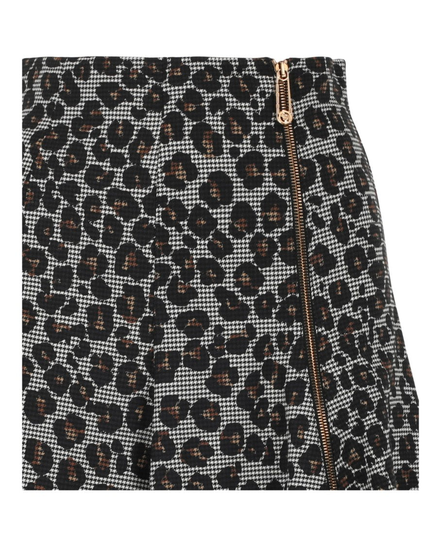 Versace Mixed Print A-Line Skirt