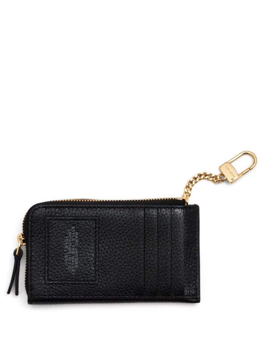 Marc Jacobs Textured Calfskin Wallet With Gold-Tone Detailing