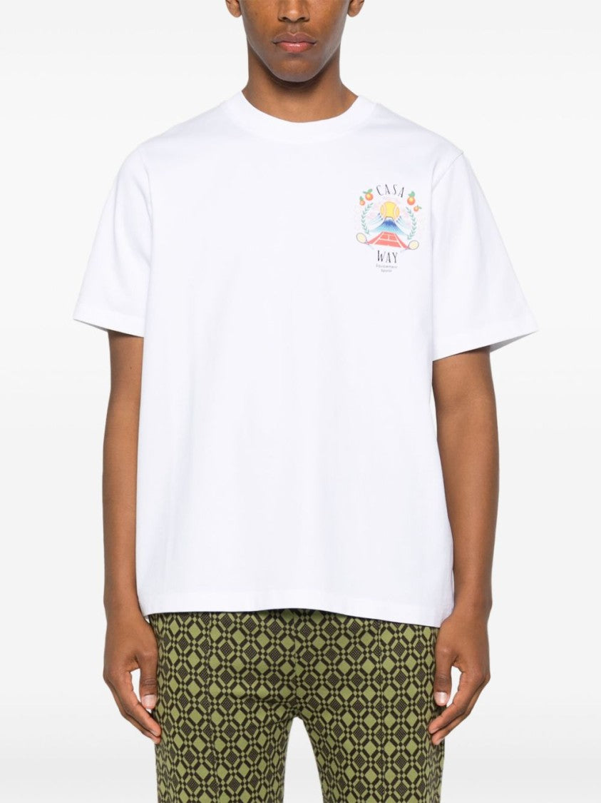 Casablanca Casablanca Graphic T-Shirt With Classic Crew Neck