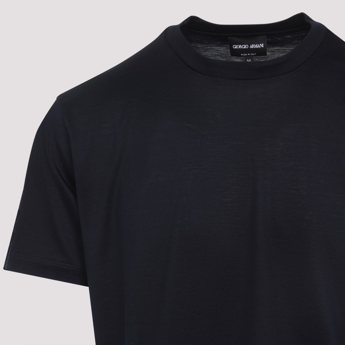 Giorgio Armani Blue Silk T-Shirt