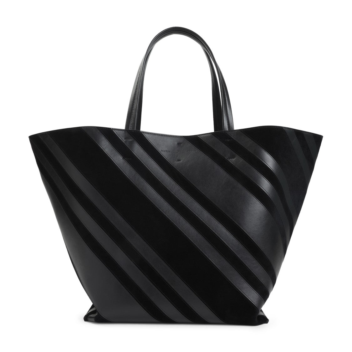 Phoebe Philo Basket Cabas Black Calf Leather Shoulder Bag