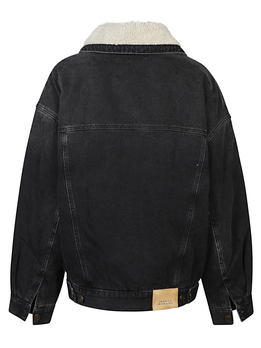 Isabel Marant Pimia Denim And Faux Fur Jacket