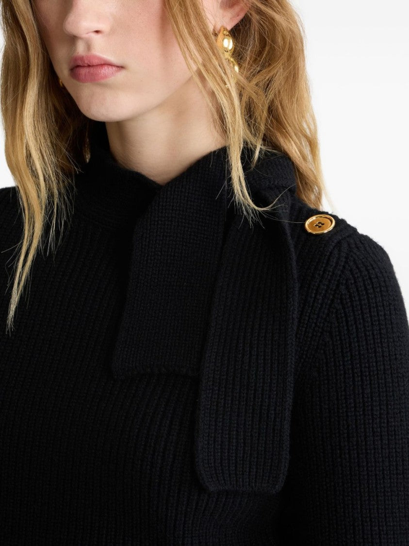 Patou Ribbed Knit Sweater