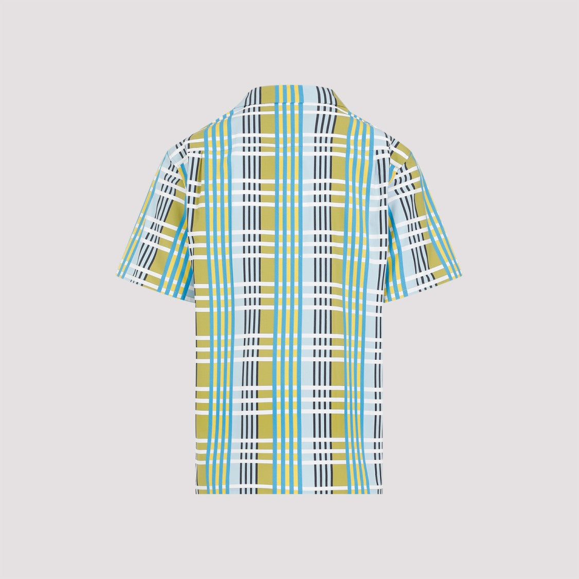 Lanvin Green Cotton Printed Bowling Shirt