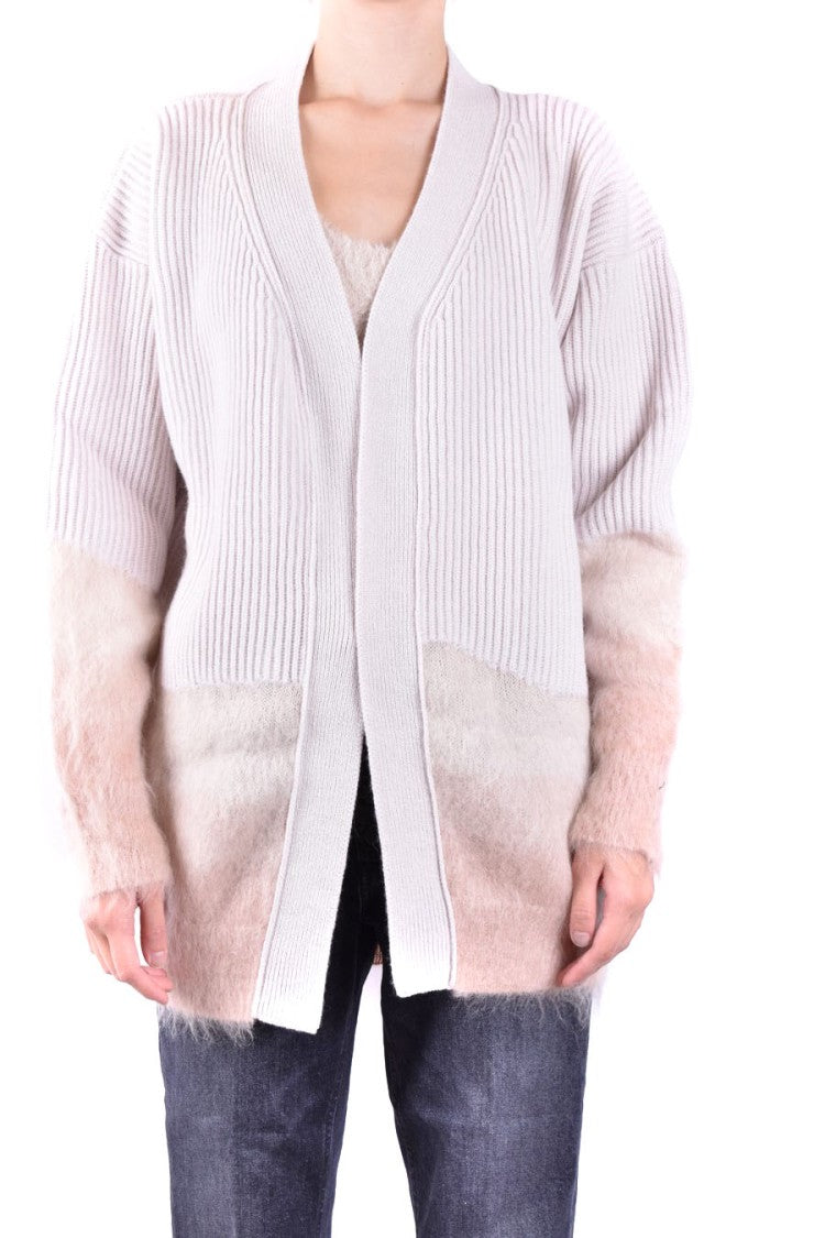 Dondup Gradient Knit Sweater With Ribbed Upper