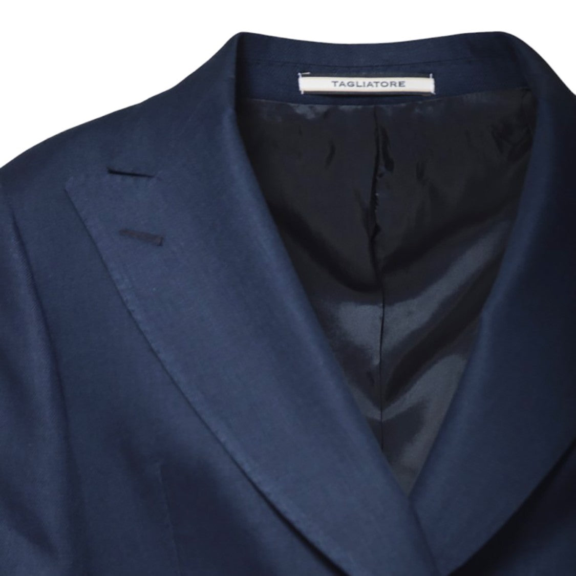 Tagliatore J-Coral Double-Breasted Jacket In Dark Blue Linen