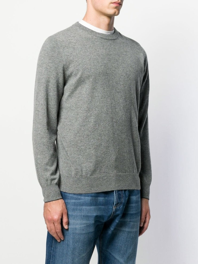 Brunello Cucinelli Round Neck Jumper In Comfortable Cotton Blend