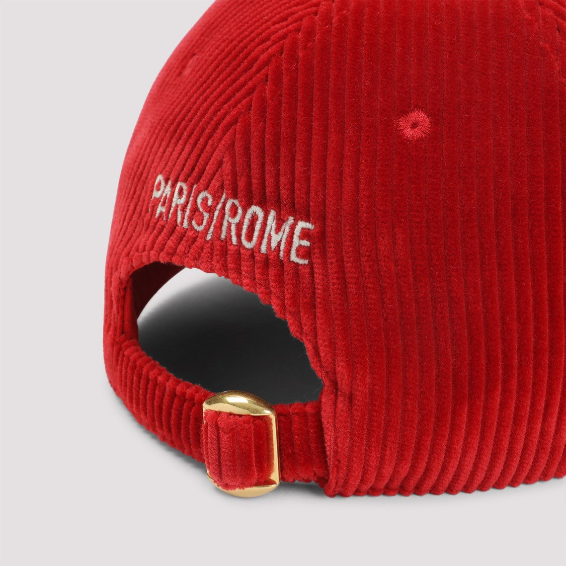 Valentino Garavani Textured Corduroy Hat With Classic Curved Brim