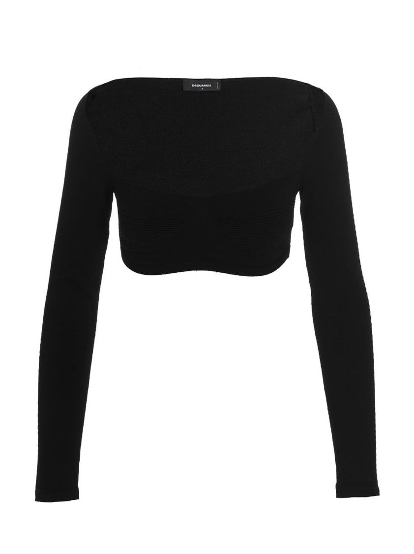 Dsquared2 Ribbed Cropped Sweater