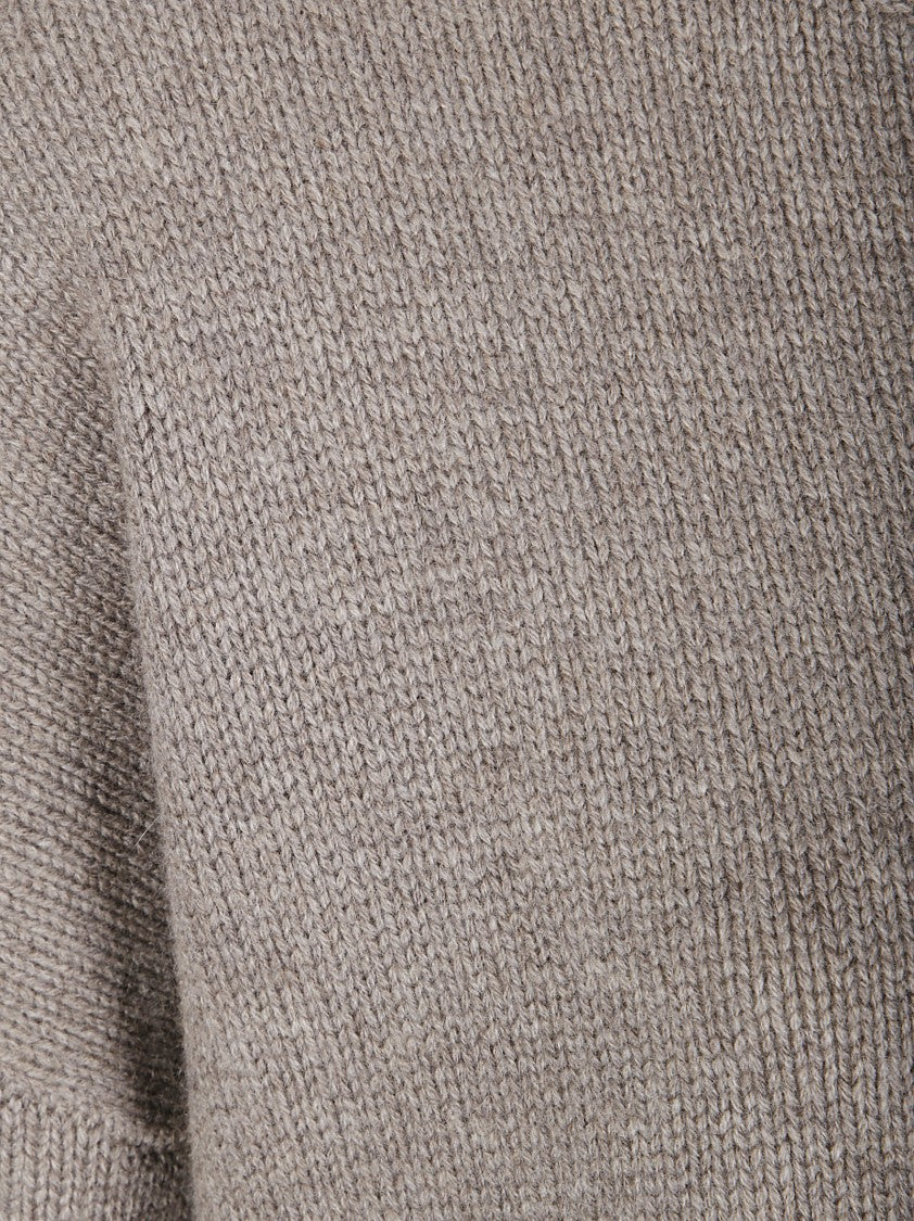 Lisa Yang Cashmere Knit Sweater With Contrast Trim And Oversized Fit