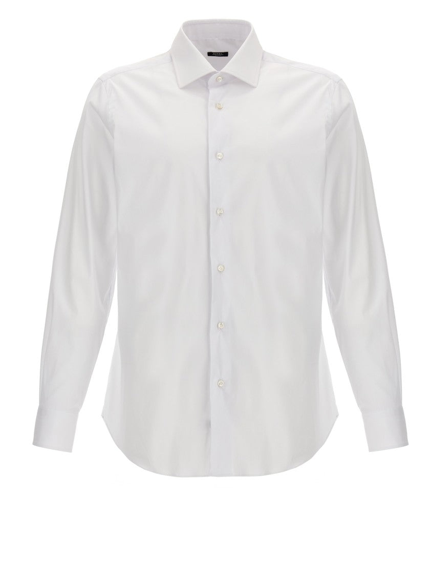 Barba Stretch Cotton Poplin Shirt