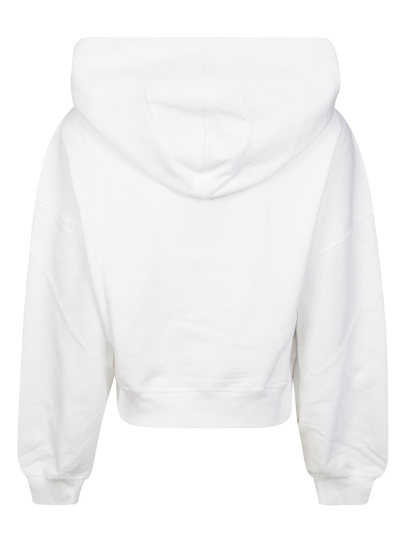 Fiorucci Cropped Hoodie With Bold Graphic Print