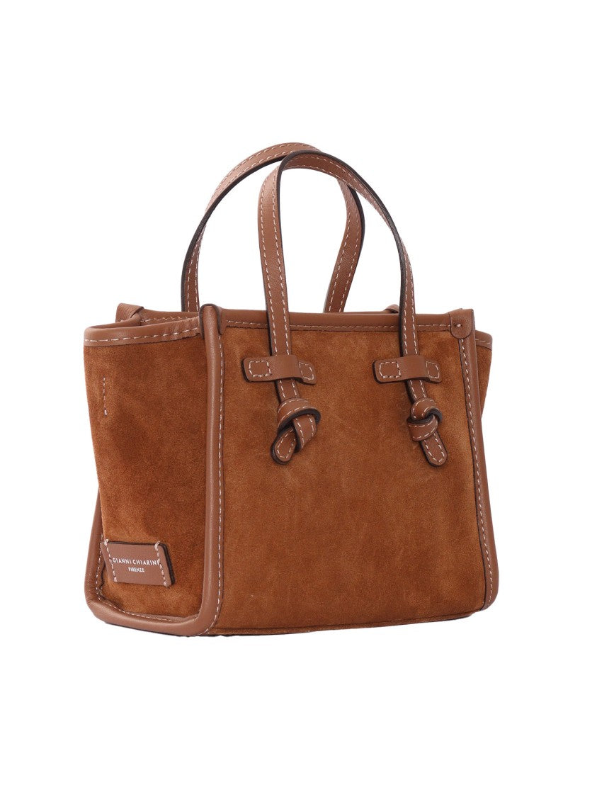 Gianni Chiarini Structured Brown Leather Handbag