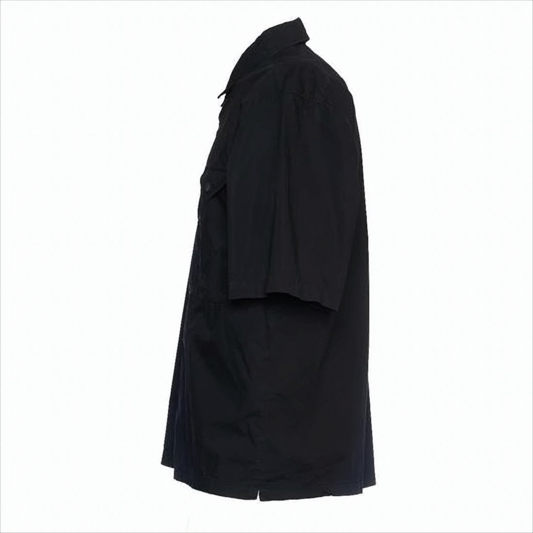C.P. Company Classic Black Short-Sleeve Button-Down Shirt